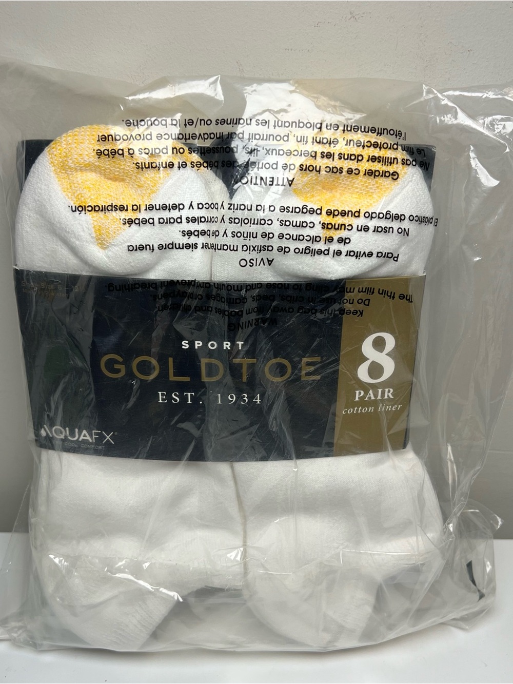 Gold Toe White Athletic Crew Socks 8-Pack